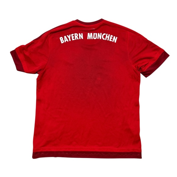 Adidas Bayern Munich 2015 2016 Red Home Soccer Jersey Mens XL - Picture 2 of 14